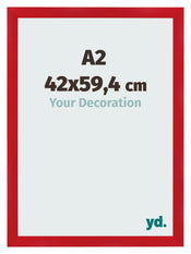 Cornice A2 - 42x59,4 cm - Rosso - MDF - Pisa