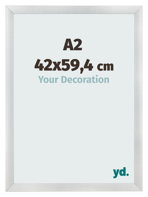 Cornice A2 - 42x59,4 cm - Argento Opaco - MDF - Pisa