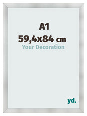 Cornice A1 - 59,4x84 cm - Alluminio Spazzolato - MDF - Pisa
