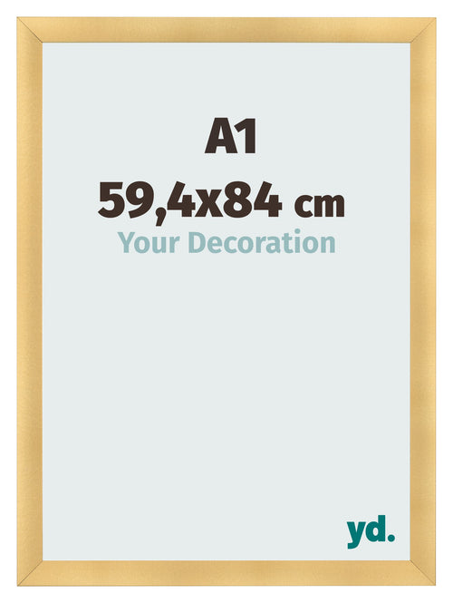 Cornice A1 - 59,4x84 cm - Oro Opaco - MDF - Pisa