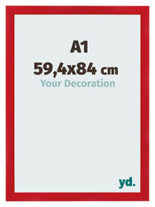 Cornice A1 - 59,4x84 cm - Rosso - MDF - Pisa