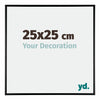 Kent Alluminio Cornice 25x25cm Nero Lucente Davanti Dimensione | Yourdecoration.it