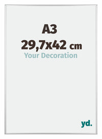 Kent Alluminio Cornice 29-7x42cm Argento Lucente Davanti Dimensione | Yourdecoration.it