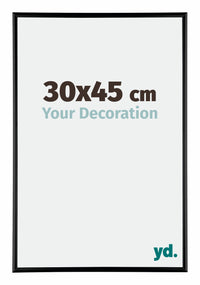 Kent Alluminio Cornice 30x45cm Nero Lucente Davanti Dimensione | Yourdecoration.it