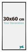 Kent Alluminio Cornice 30x60cm Nero Lucente Davanti Dimensione | Yourdecoration.it