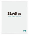 Kent Alluminio Cornice 35x45cm Bianco Lucente Davanti Dimensione | Yourdecoration.it