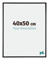 Kent Alluminio Cornice 40x50cm Nero Lucente Davanti Dimensione | Yourdecoration.it