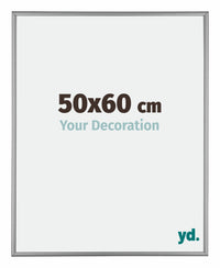 Kent Alluminio Cornice 50x60cm Platino Davanti Dimensione | Yourdecoration.it