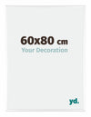 Kent Alluminio Cornice 60x80cm Bianco Lucente Davanti Dimensione | Yourdecoration.it