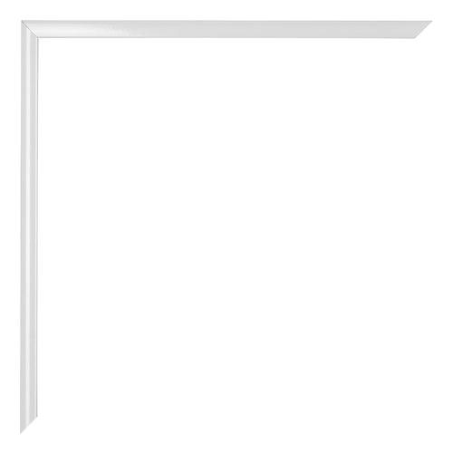 Kent Alluminio Cornice 60x80cm Bianco Lucente Dettaglio Angolo | Yourdecoration.it