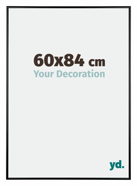 Kent Alluminio Cornice 60x84cm Nero Lucente Davanti Dimensione | Yourdecoration.it