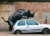 Stampa d'arte Banksy - Nashorn 70x50cm