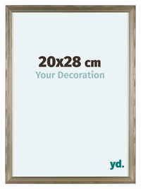 Lincoln Legna Cornice 20x28cm Argento Davanti Dimensione | Yourdecoration.it