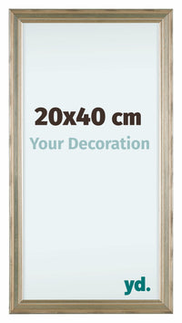 Lincoln Legna Cornice 20x40cm Argento Davanti Dimensione | Yourdecoration.it