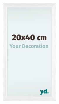 Lincoln Legna Cornice 20x40cm Bianco Davanti Dimensione | Yourdecoration.it