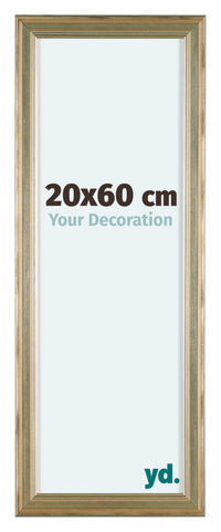 Lincoln Legna Cornice 20x60cm Argento Davanti Dimensione | Yourdecoration.it