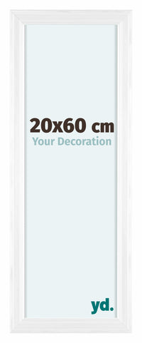 Lincoln Legna Cornice 20x60cm Bianco Davanti Dimensione | Yourdecoration.it