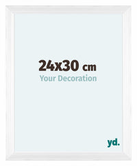 Lincoln Legna Cornice 24x30cm Bianco Davanti Dimensione | Yourdecoration.it