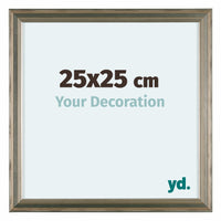Lincoln Legna Cornice 25x25cm Argento Davanti Dimensione | Yourdecoration.it