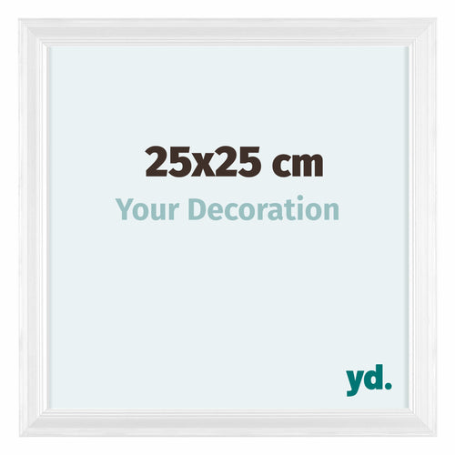 Lincoln Legna Cornice 25x25cm Bianco Davanti Dimensione | Yourdecoration.it