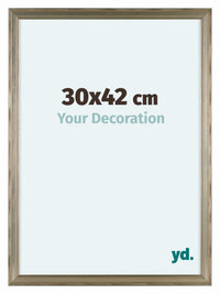 Lincoln Legna Cornice 30x42cm Argento Davanti Dimensione | Yourdecoration.it
