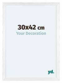 Lincoln Legna Cornice 30x42cm Bianco Davanti Dimensione | Yourdecoration.it