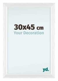 Lincoln Legna Cornice 30x45cm Bianco Davanti Dimensione | Yourdecoration.it