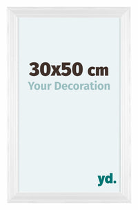 Lincoln Legna Cornice 30x50cm Bianco Davanti Dimensione | Yourdecoration.it