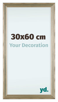 Lincoln Legna Cornice 30x60cm Argento Davanti Dimensione | Yourdecoration.it