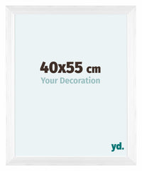 Lincoln Legna Cornice 40x55cm Bianco Davanti Dimensione | Yourdecoration.it