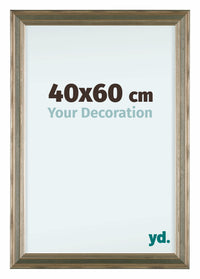 Lincoln Legna Cornice 40x60cm Argento Davanti Dimensione | Yourdecoration.it