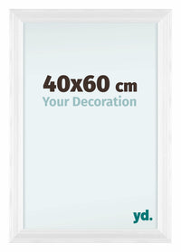 Lincoln Legna Cornice 40x60cm Bianco Davanti Dimensione | Yourdecoration.it