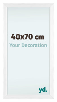 Lincoln Legna Cornice 40x70cm Bianco Davanti Dimensione | Yourdecoration.it