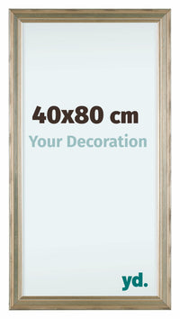 Lincoln Legna Cornice 40x80cm Argento Davanti Dimensione | Yourdecoration.it