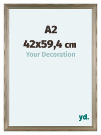 Lincoln Legna Cornice 42x59 4cm A2 Argento Davanti Dimensione | Yourdecoration.it