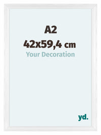 Lincoln Legna Cornice 42x59 4cm A2 Bianco Davanti Dimensione | Yourdecoration.it