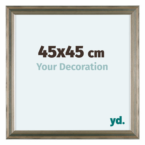 Lincoln Legna Cornice 45x45cm Argento Davanti Dimensione | Yourdecoration.it