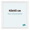 Lincoln Legna Cornice 45x45cm Bianco Davanti Dimensione | Yourdecoration.it
