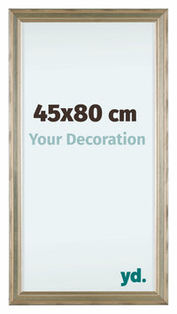 Lincoln Legna Cornice 45x80cm Argento Davanti Dimensione | Yourdecoration.it