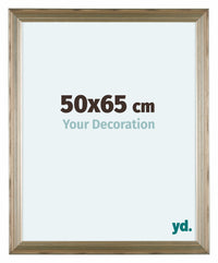 Lincoln Legna Cornice 50x65cm Argento Davanti Dimensione | Yourdecoration.it