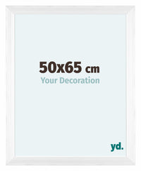 Lincoln Legna Cornice 50x65cm Bianco Davanti Dimensione | Yourdecoration.it