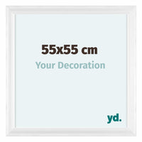 Lincoln Legna Cornice 55x55cm Bianco Davanti Dimensione | Yourdecoration.it