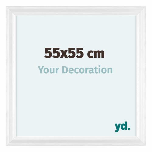 Lincoln Legna Cornice 55x55cm Bianco Davanti Dimensione | Yourdecoration.it