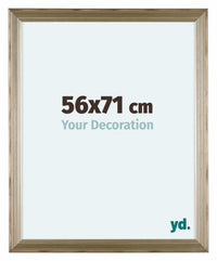 Lincoln Legna Cornice 56x71cm Argento Davanti Dimensione | Yourdecoration.it
