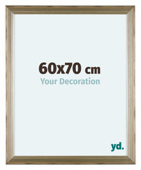 Lincoln Legna Cornice 60x70cm Argento Davanti Dimensione | Yourdecoration.it