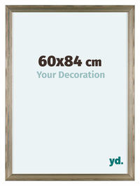 Lincoln Legna Cornice 60x84cm Argento Davanti Dimensione | Yourdecoration.it