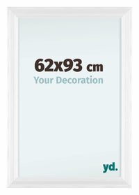 Lincoln Legna Cornice 62x93cm Bianco Davanti Dimensione | Yourdecoration.it
