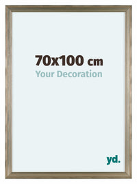 Lincoln Legna Cornice 70x100cm Argento Davanti Dimensione | Yourdecoration.it
