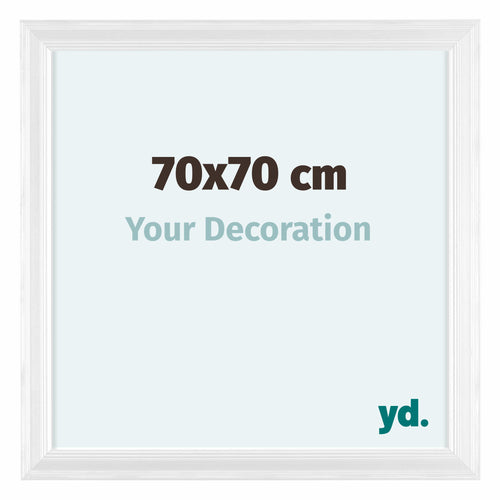 Lincoln Legna Cornice 70x70cm Bianco Davanti Dimensione | Yourdecoration.it