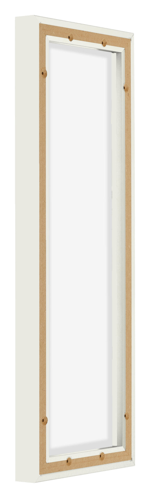 Lyon MDF Cornice a Cassetta 1 3 Bianco Opaco Retro Obliquo | Yourdecoration.it